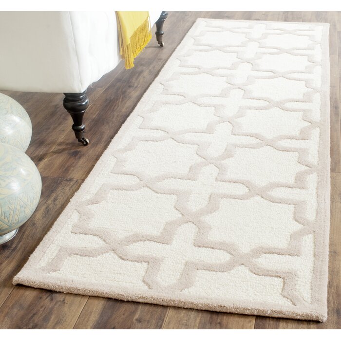 Winston Porter Cannen Hand Tufted Wool Geometric Rug Reviews Wayfair